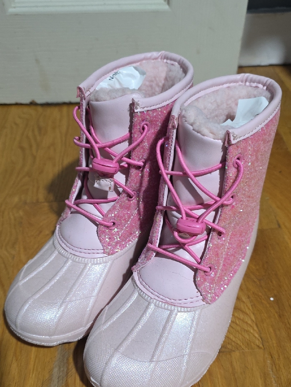 Girls Glitter Pink Winter Boots